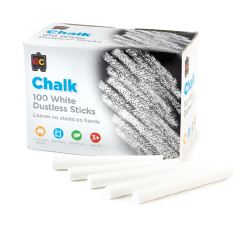 Dustless Classroom Chalk White 100pack