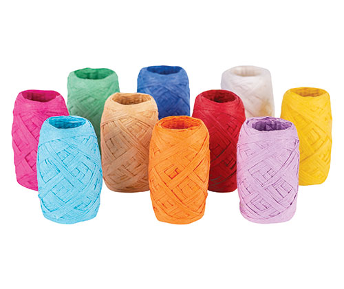 Paper Raffia Assorted 10's