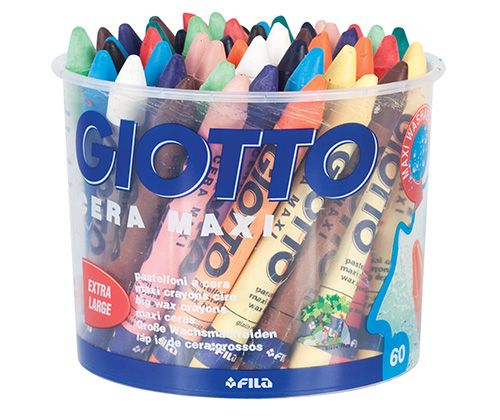 Giotto Wax Crayons Maxi - Tub of 60