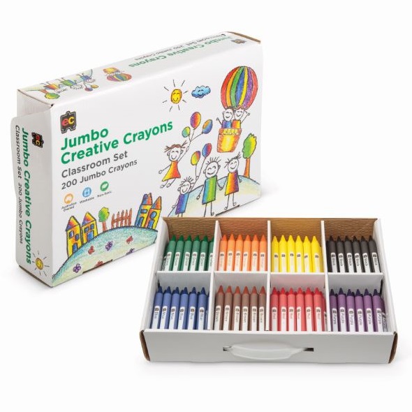 Jumbo Crayons School Set of 200