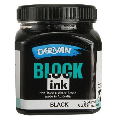 Derivan Block Ink 250mL Black