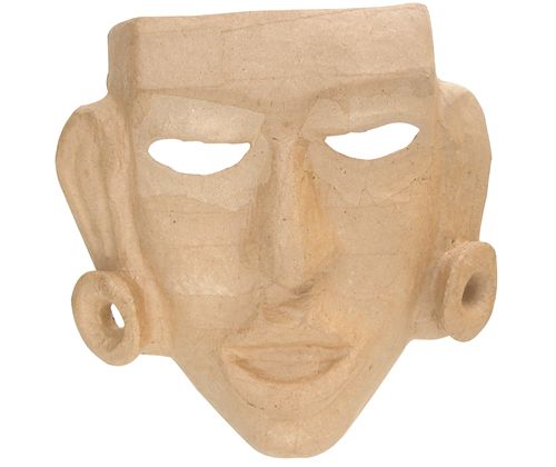 Paper Mache Primitive Mask