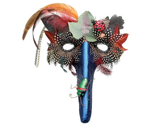 Paper Mache Bird Mask