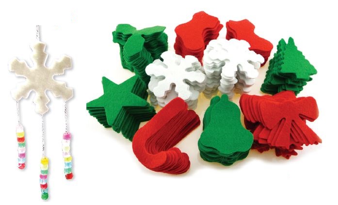 Large Felt Xmas Shapes