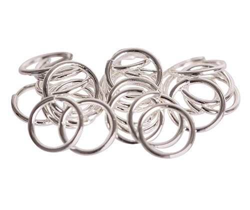 Jump Rings 8mm 100pack - Silver 