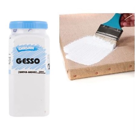 Derivan Gesso Acrylic Primer 500ml White