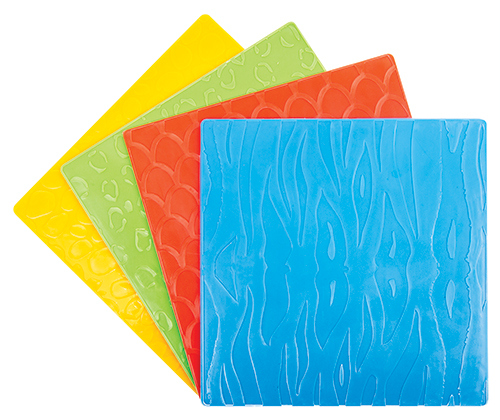 Pattern Rubbing Plates 4pack