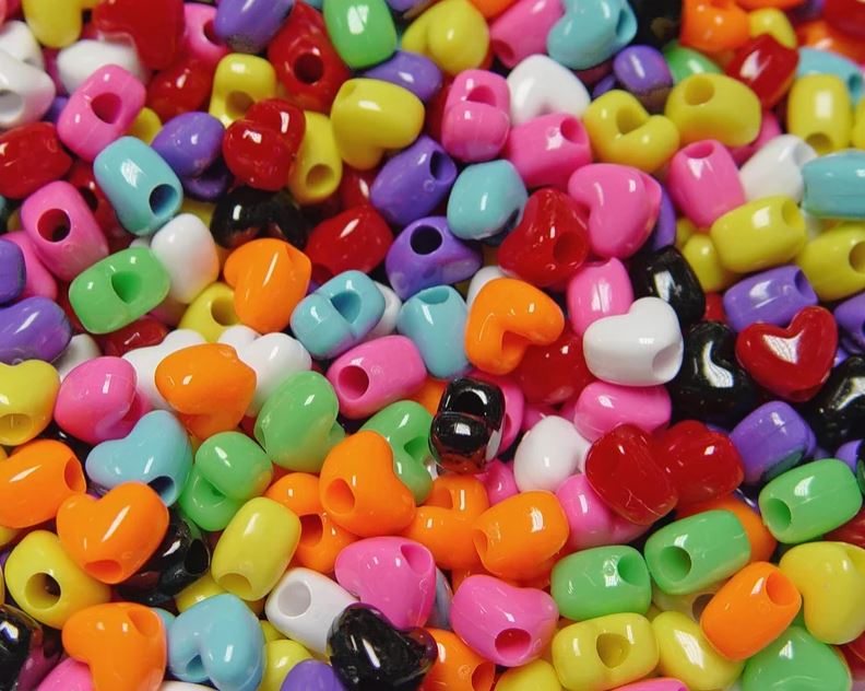 Heart Beads 1kg Bag