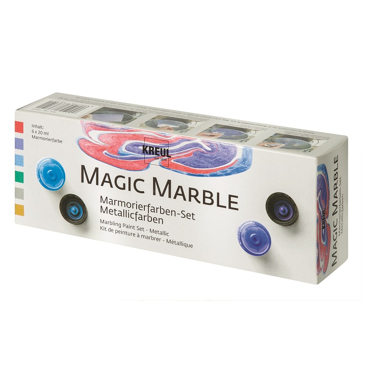 Marble Magic Paints 6 colour set (Metallic)
