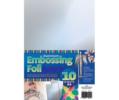 Embossing Foil Silver A4 - 1O pack