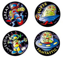 Invaders Metallic Stickers 96 pack (MT315)