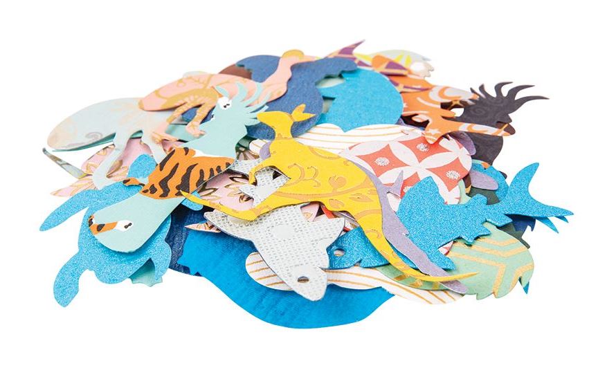 Handmade Pattern Paper – Aust Animal Shapes 100g