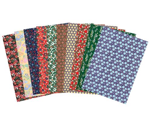 Floral Motif Decorative Paper A4 40pack assorted