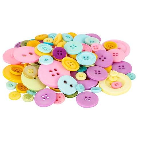 Buttons Pastel Colours 600g
