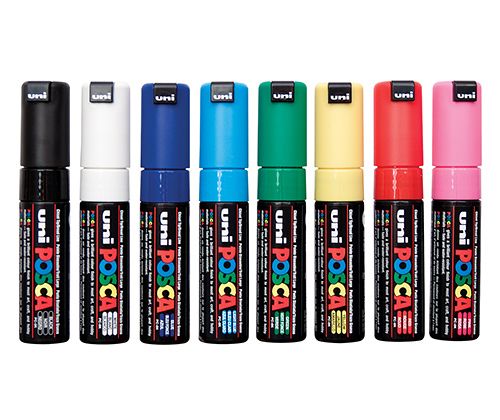 Posca Paint Markers Bold 8mm (PC-8K )