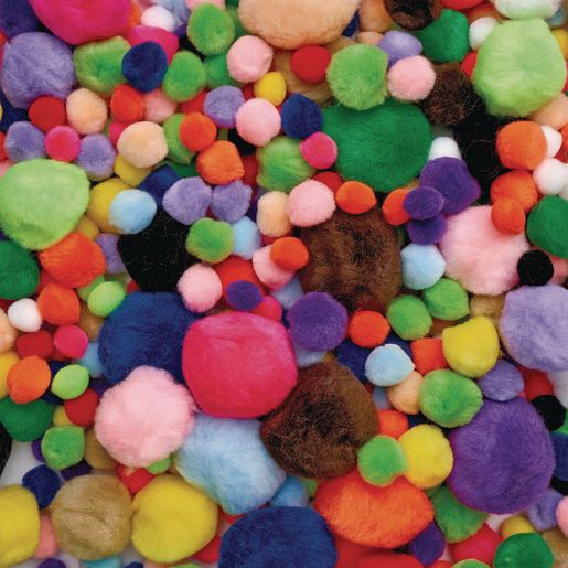 Pom Poms Assorted Standard Colours 300pack