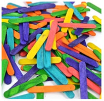 Mini Popsticks 1000 pack Coloured