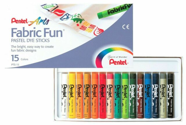 Pentel Fabric Crayons 15pack