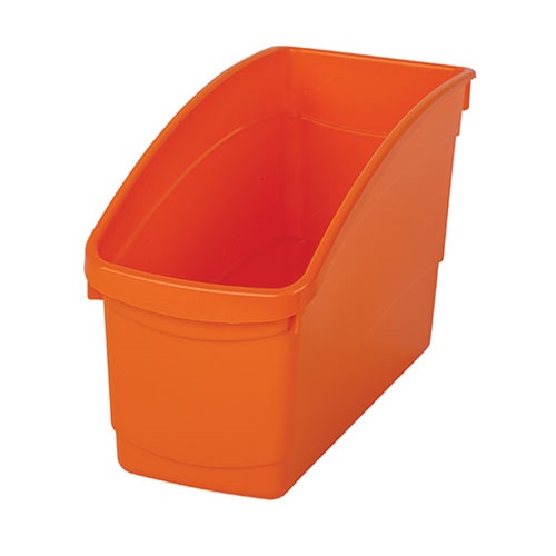 Book & Storage Tub 14.5 x 30 x 19cm Orange