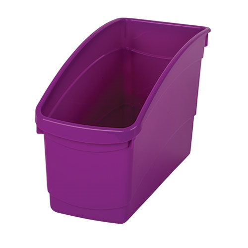 Book & Storage Tub 14.5 x 30 x 19cm Purple