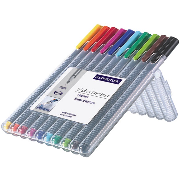 Triplus Fineliner 10 packAssorted Colours