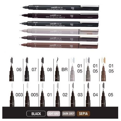 Uni Pin Fine Line Pens