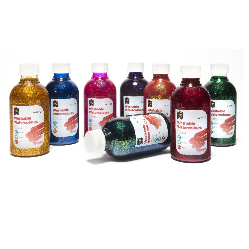 Washable Watercolours Glitter 250ml