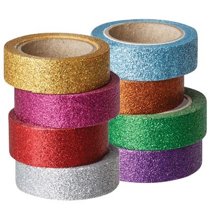 Glitter Washi Tape 8 pack