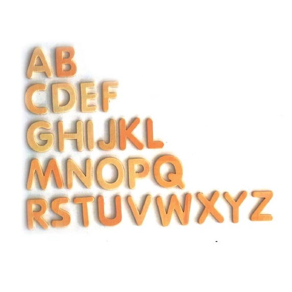 Wooden Alphabet 155 pack