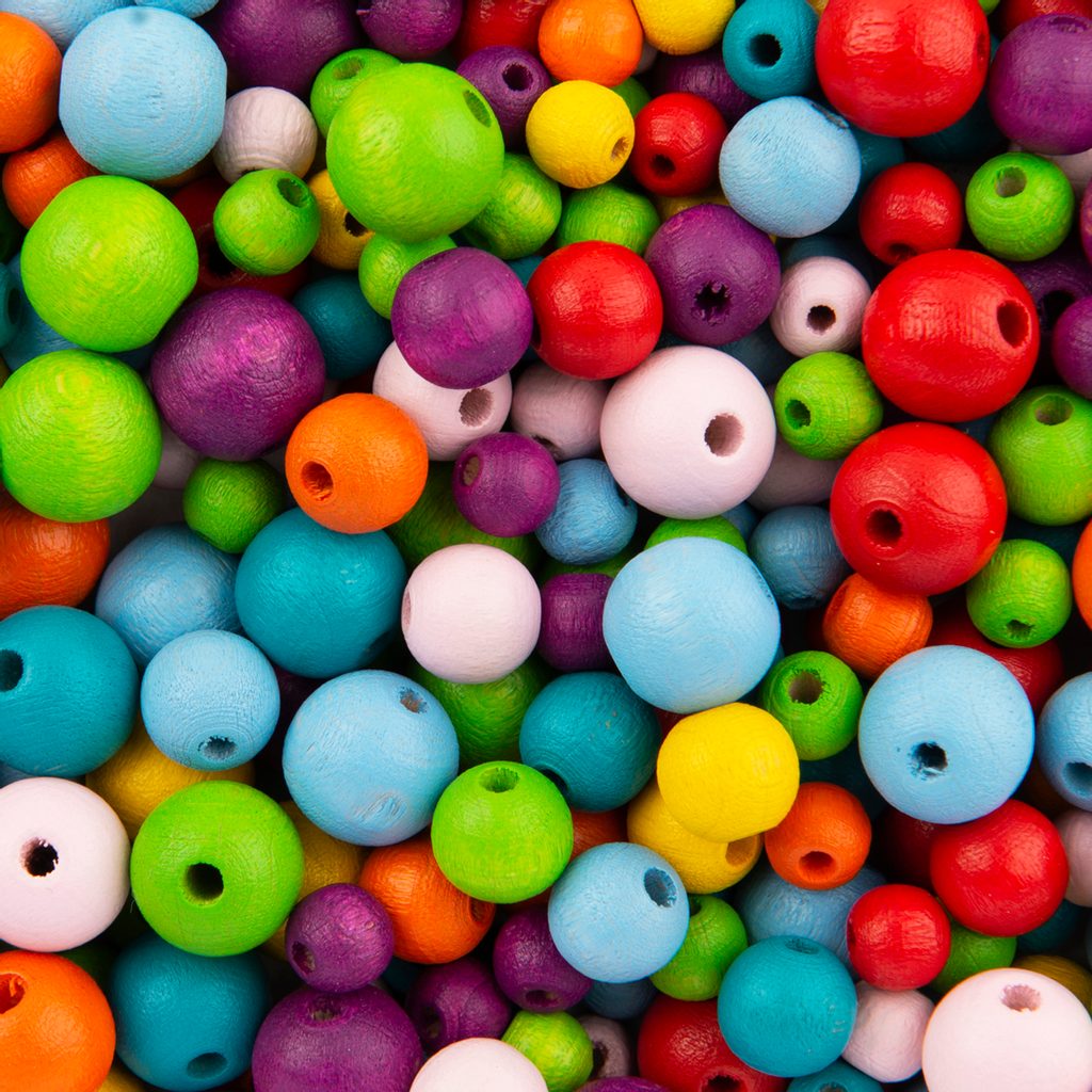 Wooden Beads Assorted 1000pack