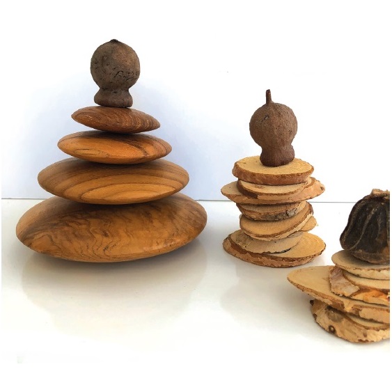 Wooden Stacking Stones Set of 4