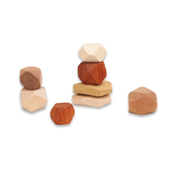 Discoveroo Wooden Stacking Stones