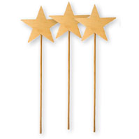 Wooden Star Wand 10 pack