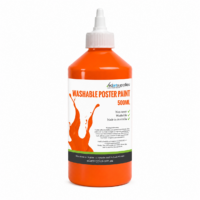 washable poster paint 500mlorange