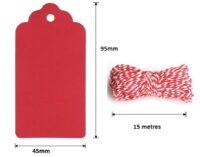 christmas tags red1003L
