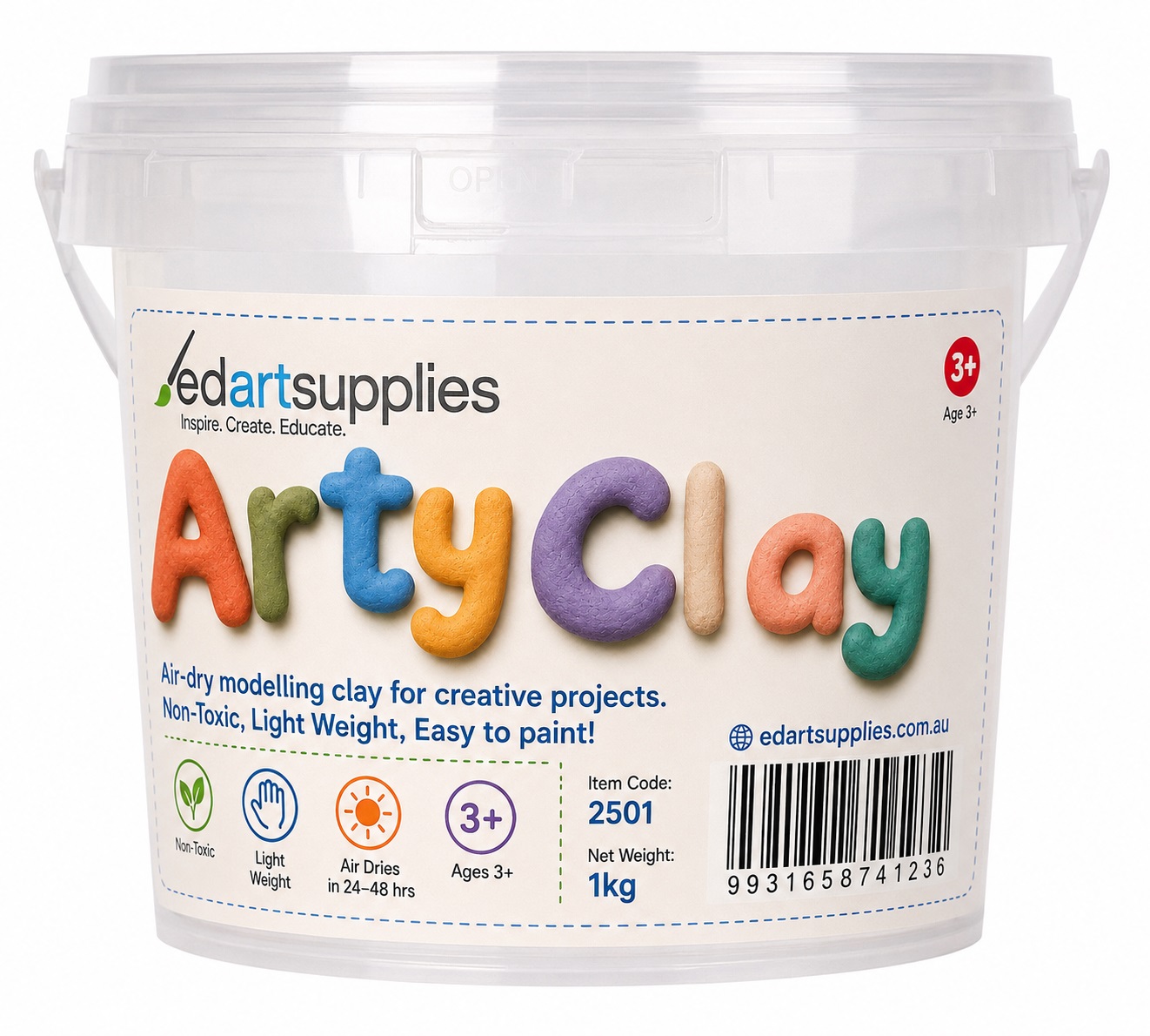 claybucketwhite1kg