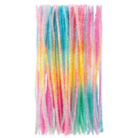 pipecleaners 150tinsel rainbow 2146